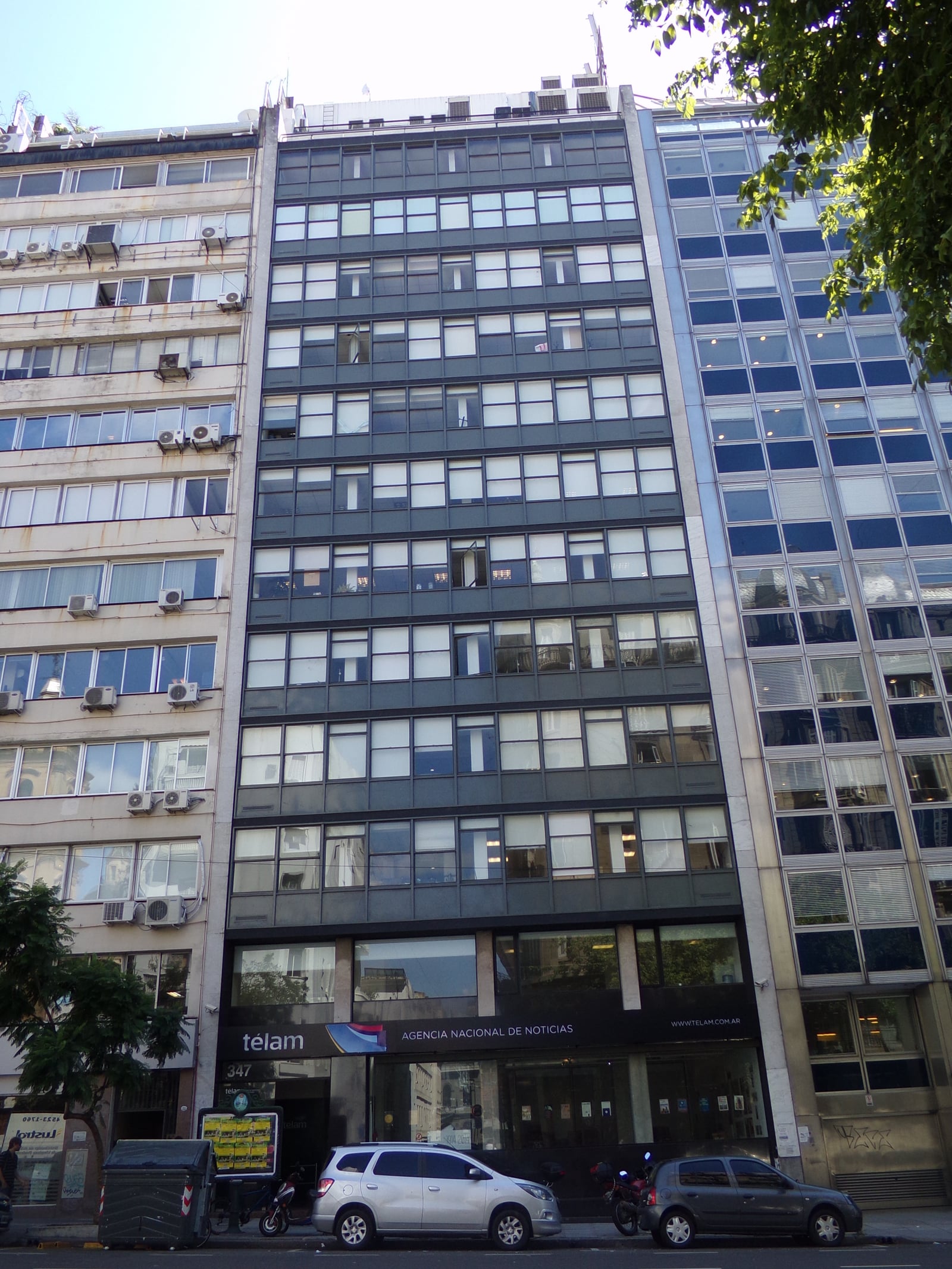 Ex sede de la Agencia Télam en la Avenida Belgrano, Buenos Aires.