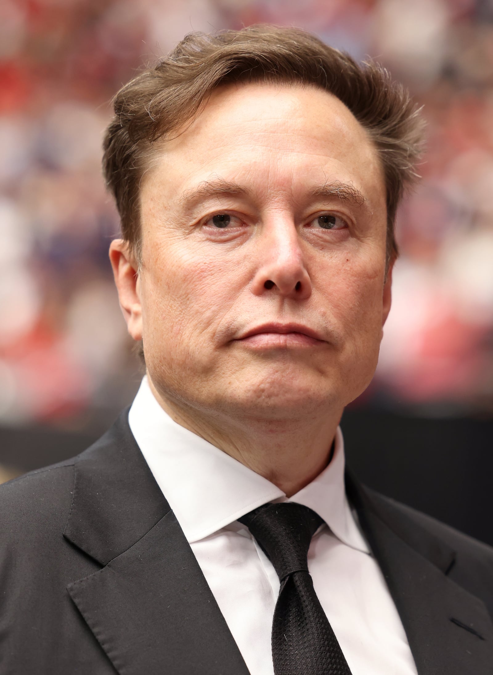 Elon Musk at the Memorial for Charlie Kirk at State Farm Stadium in Glendale, Arizona.