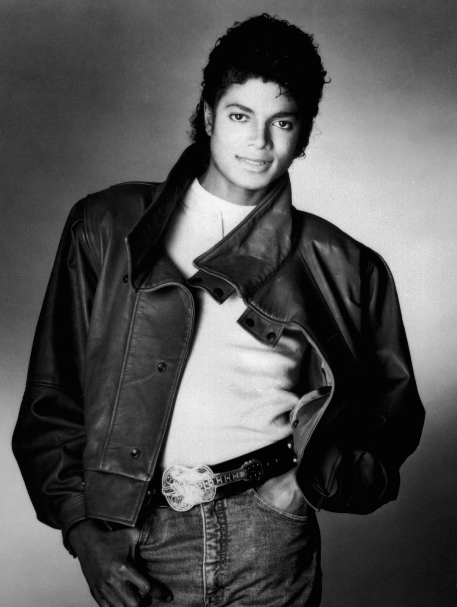 Michael Jackson in a press photo dated to 1983.