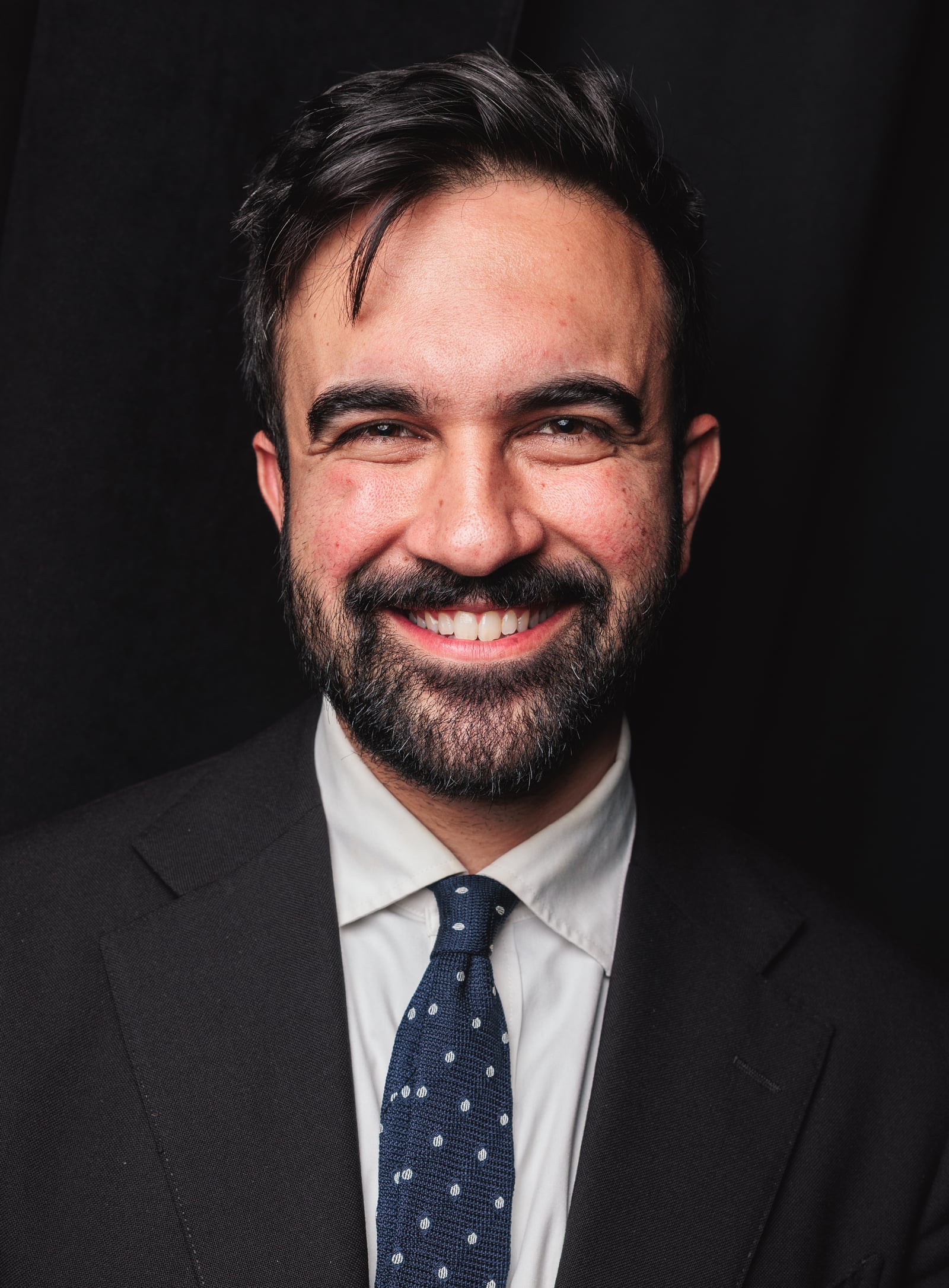 Zohran Mamdani at a comedy show at Caveat in New York City.