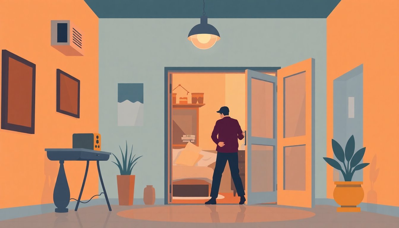 burglarized house interior