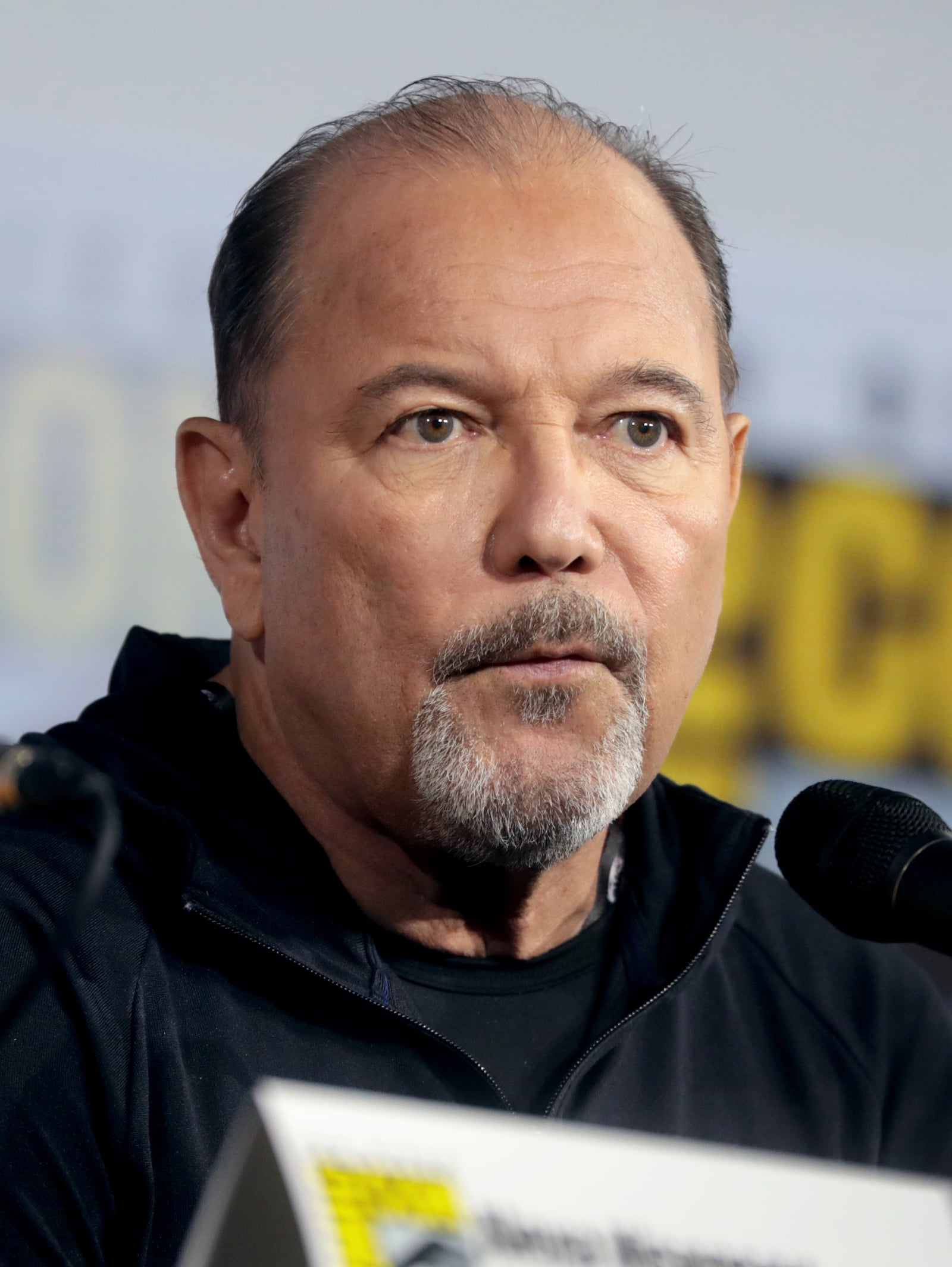 Ruben Blades speaking at the 2019 San Diego Comic Con International, for "Fear the Walking Dead", at the San Diego Convention Center in San Diego, California. Please attribute to Gage Skidmore if used