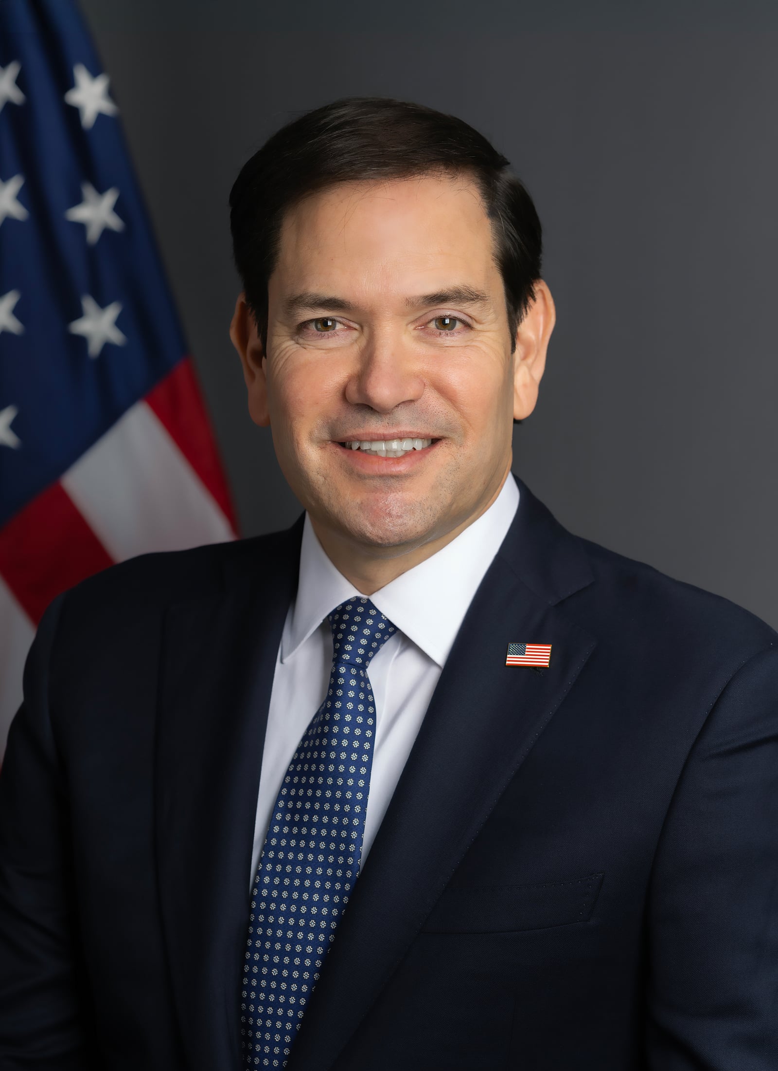 Official portrait of Secretary Marco Rubio, January 2025. (Official State Department photo)