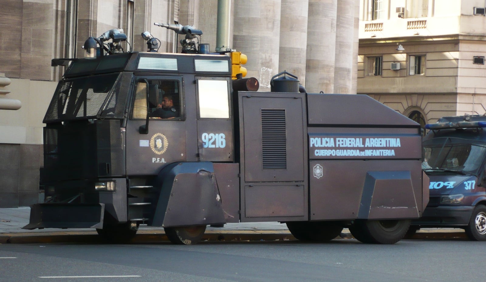 Vehicle of the Policía Federal Argentina (Argentina Federal Police). Buenos Aires, near the Casa Rosada.