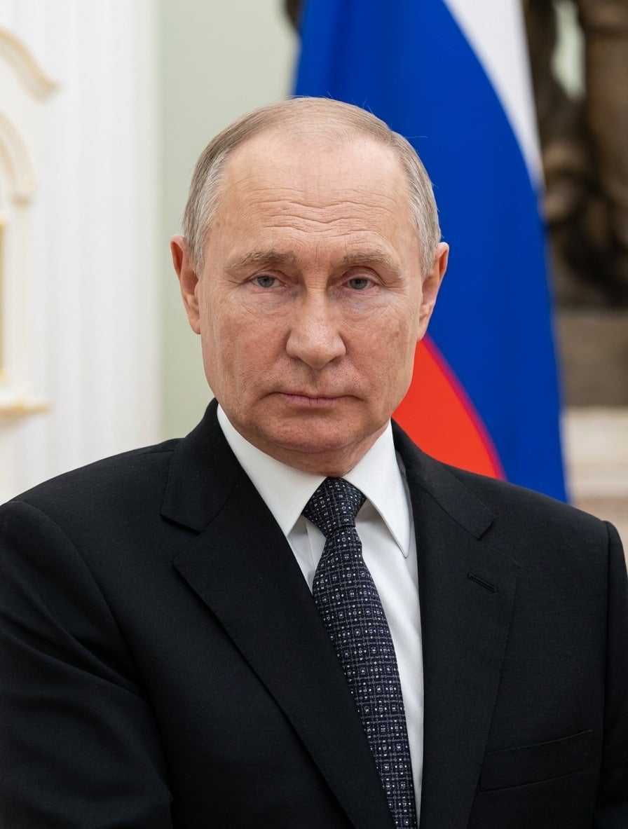 Vladimir Putin con il colonnello Vjacheslav Vedenin