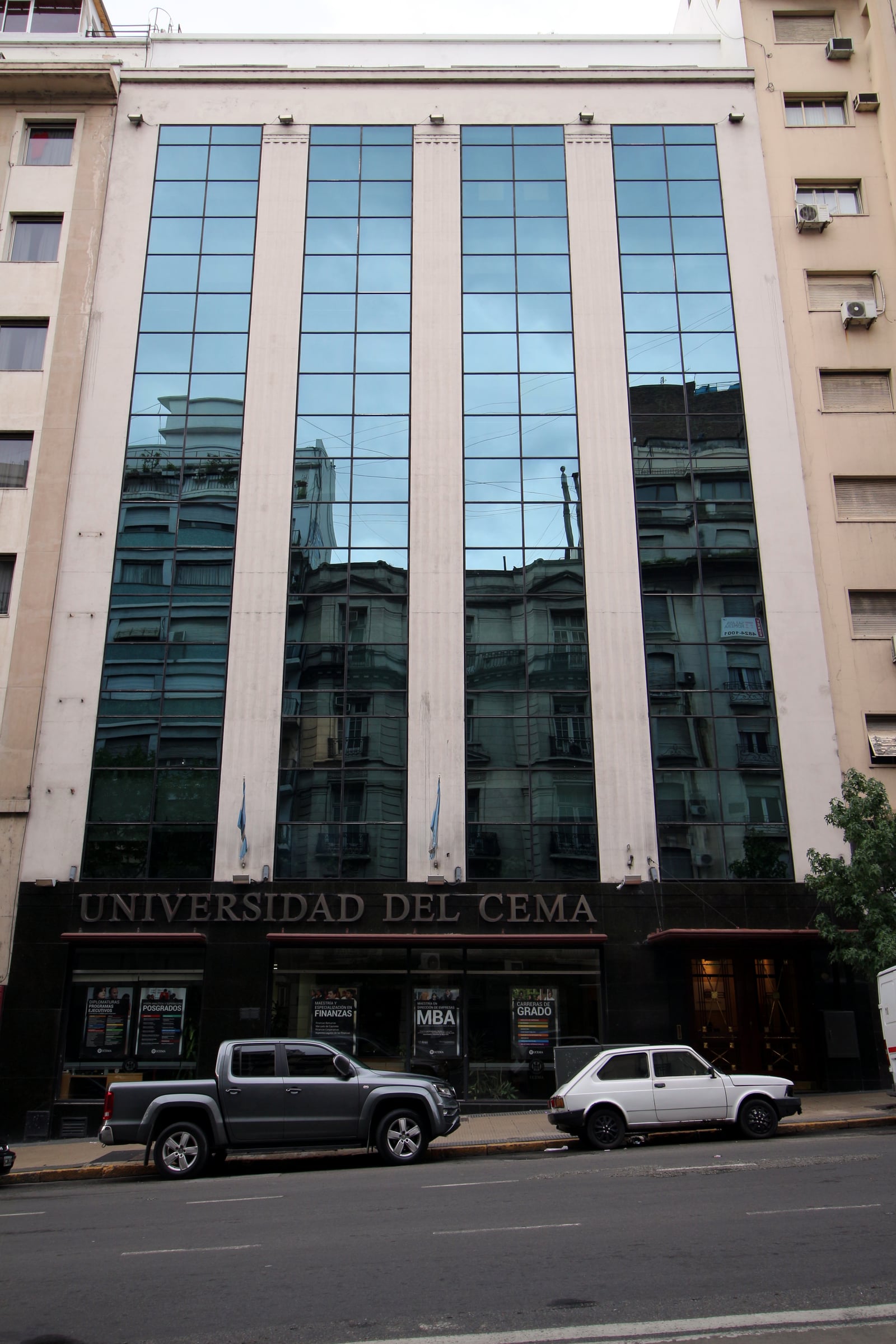 Headquarters of the University of CEMA. Córdoba 374, Buenos Aires, Argentina.