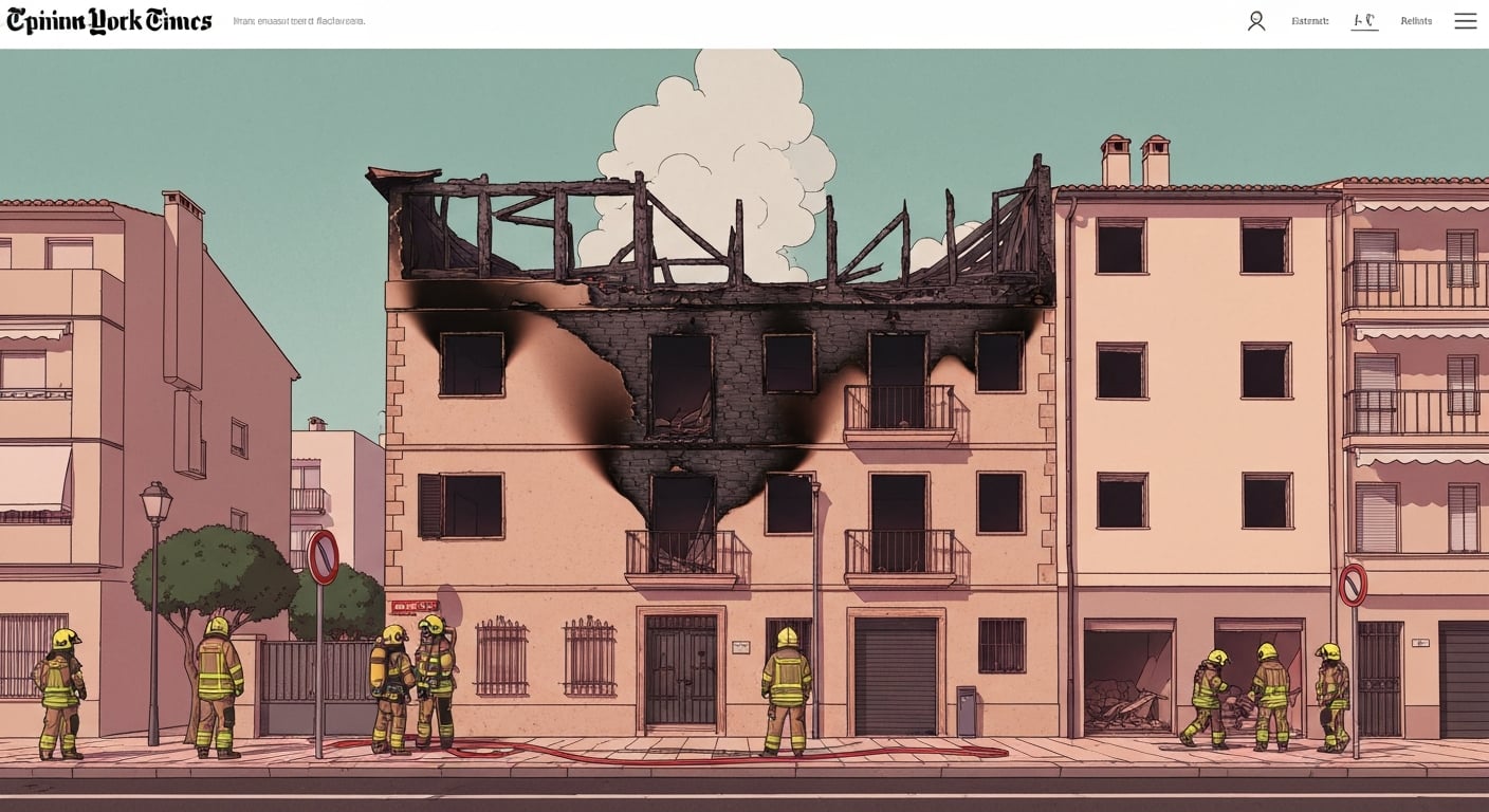 Un argentino de 58 años murió en el incendio de un edificio en Mallorca