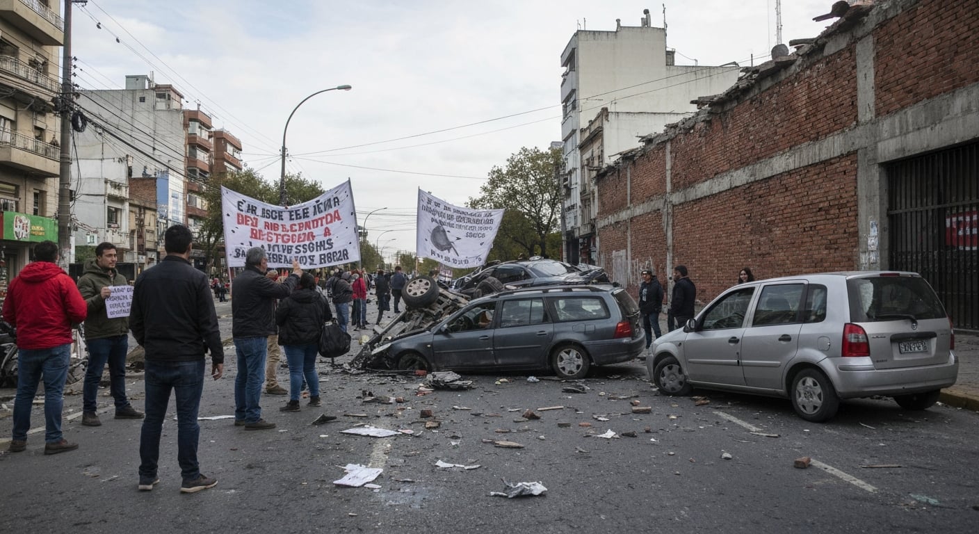 Un camión derrumbó un puente peatonal en la Panamericana y cortó la ruta por horas