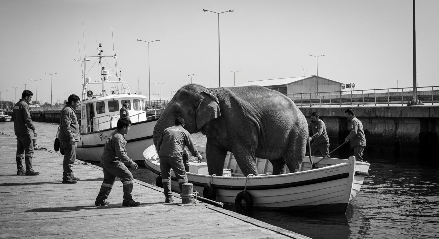 Un elefante marino paró el tránsito en Ensenada y fue liberado en San Clemente