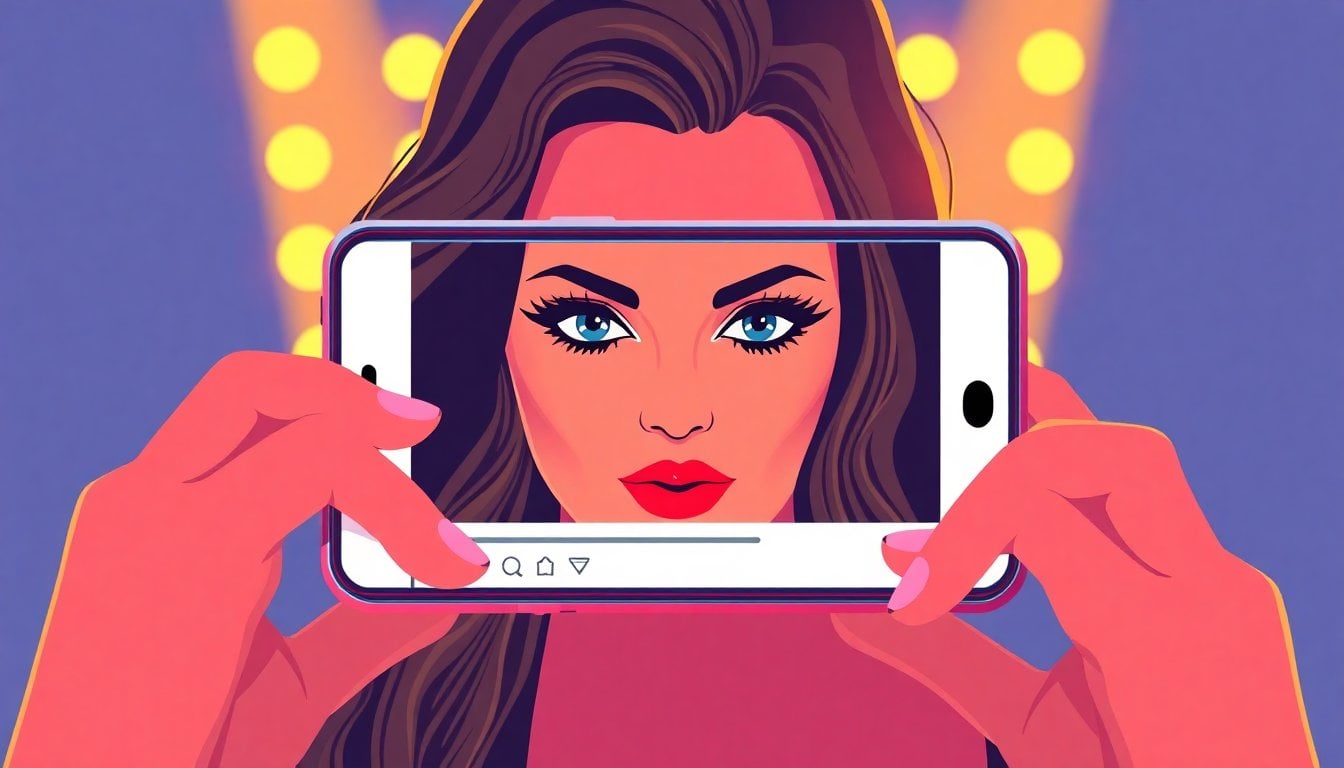 Argentina actress celebrity gossip viral social media video screenshot on smartphone screen, close-up