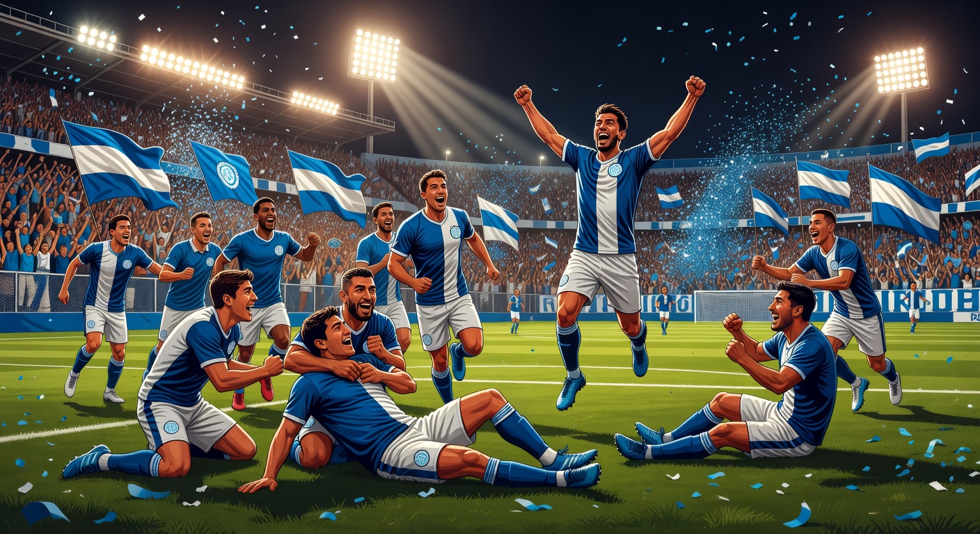 football stadium celebration night